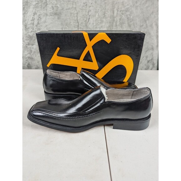 Stacy Adams Dress Shoes Men\'s Size 8 Black Leather Loafer Slip On Square Toe NWT main image 7
